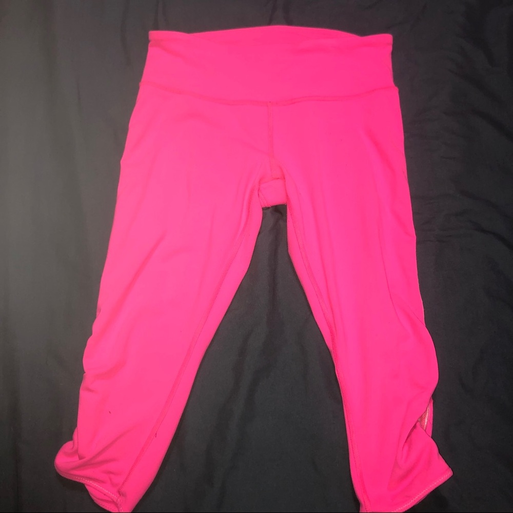 Hot Pink Lululemon Capri Leggings Size 4